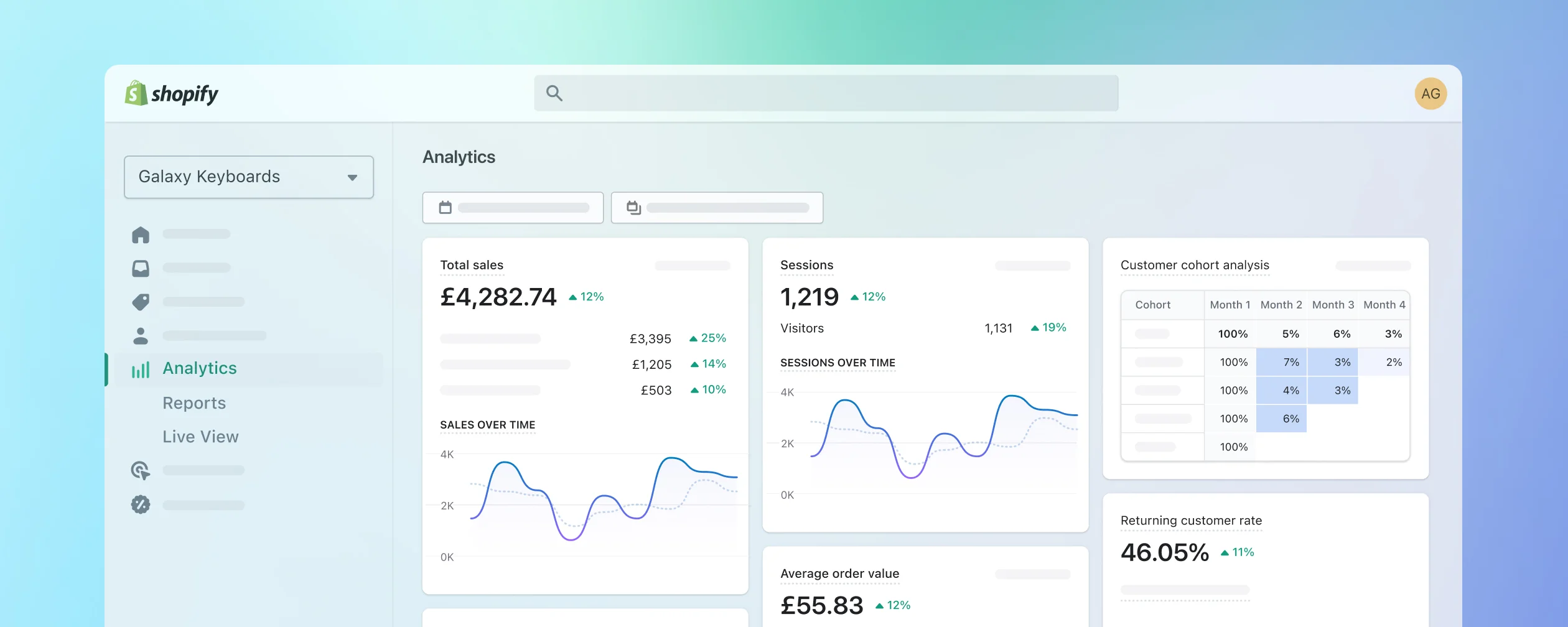 Shopify Dashboard Graphic